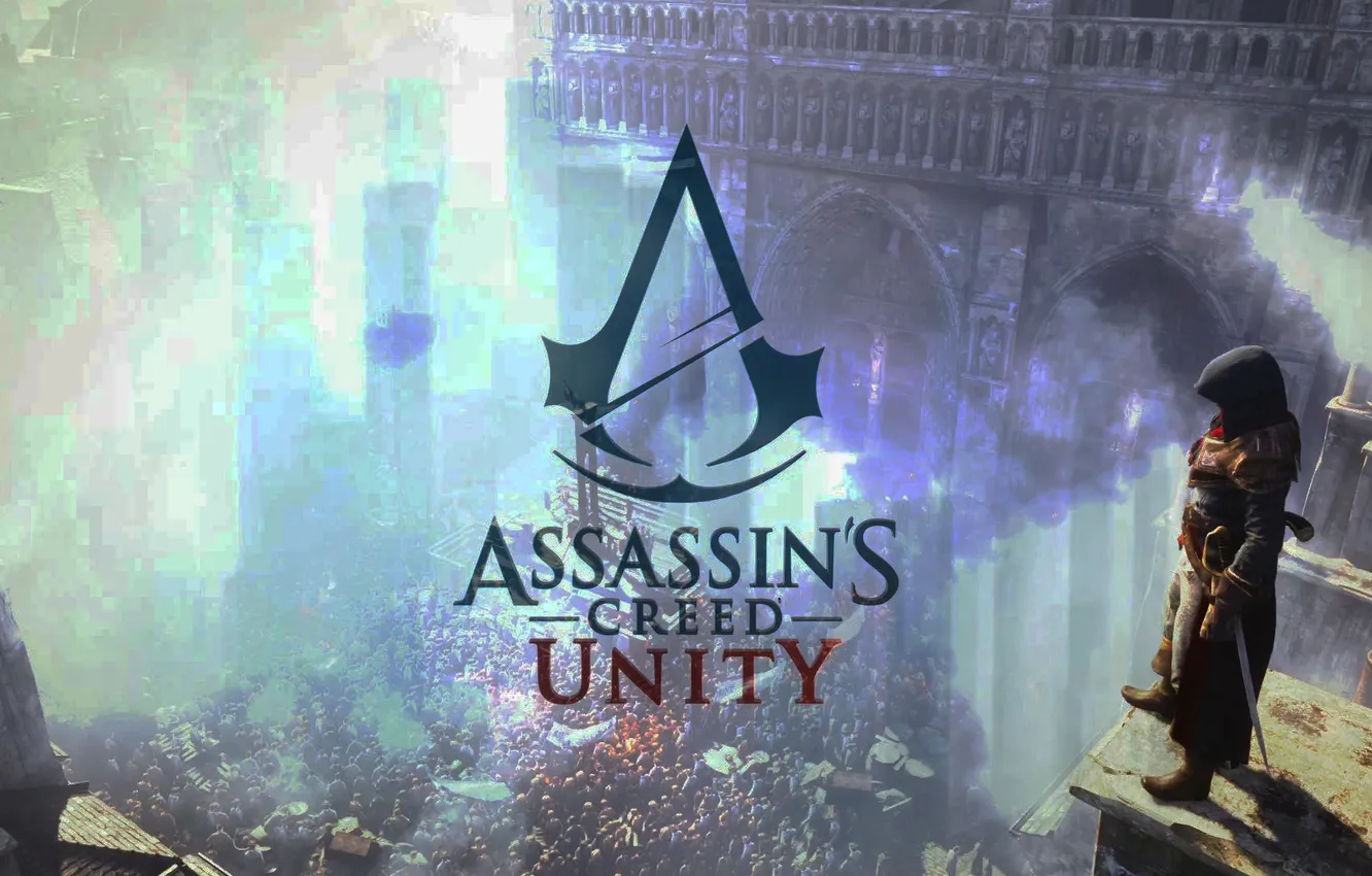 Фото обои Франция, Париж, ассасины, Assassin's Creed Unity