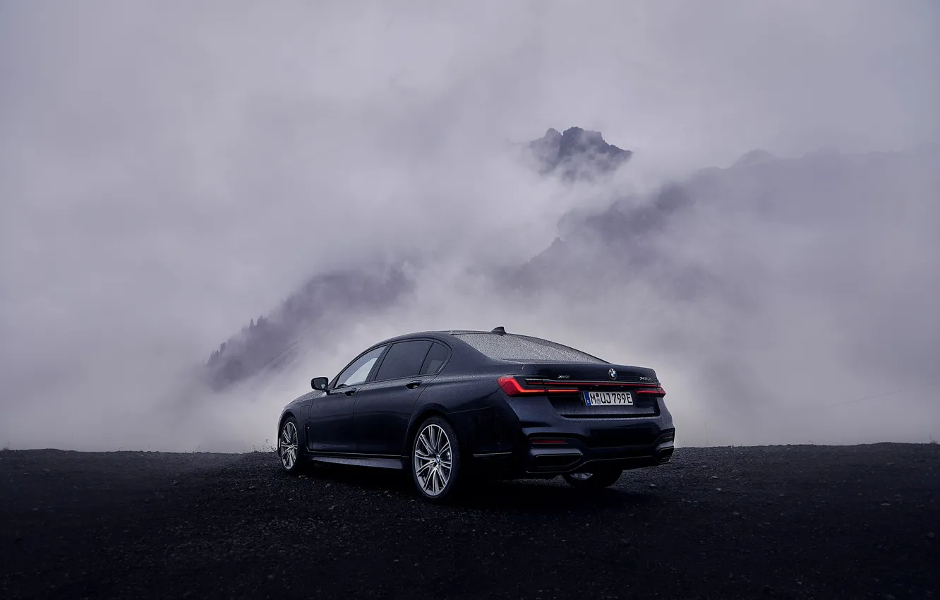 Фото обои облака, BMW, сзади, седан, G12, 2020, 7er, 7-series