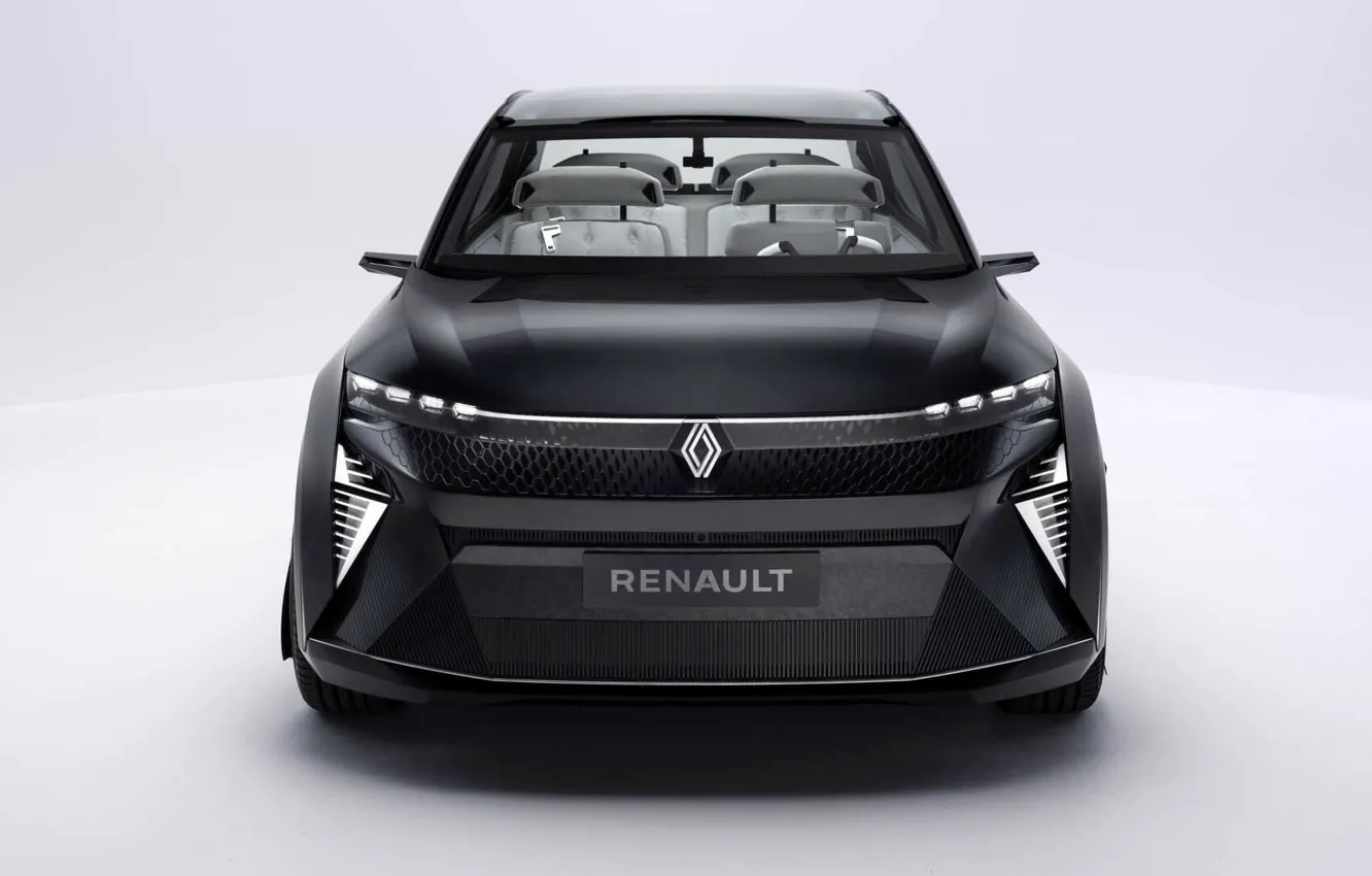 Фото обои концепт, Renault, Vision, вид спереди, Scenic