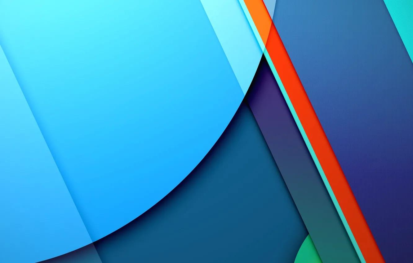Фото обои Android, Red, Circles, Blue, Design, 5.0, Line, Colors