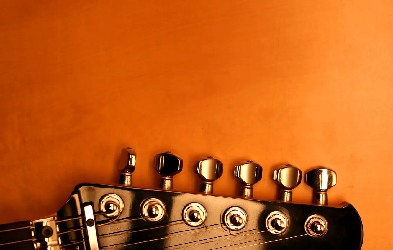 Фото обои гитара, струны, колки