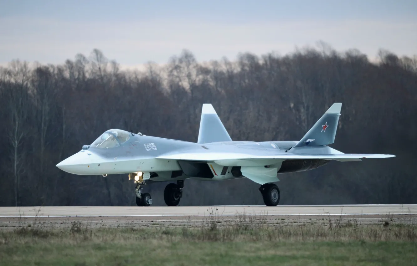 Фото обои истребитель, Т-50, многоцелевой, ПАК ФА