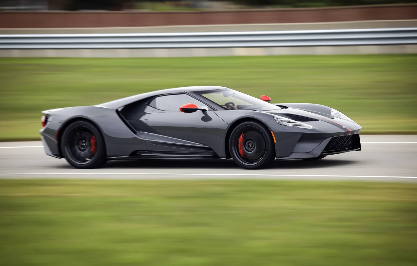 Фото обои движение, купе, Ford, Ford GT, 2019, Carbon Series Edition