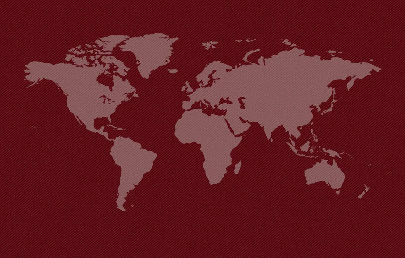 Фото обои земля, мир, материки, карта мира, красный фон, континенты