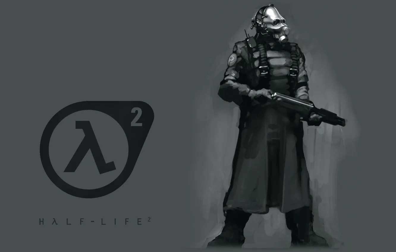 Фото обои оружие, солдат, combine, half-life 2