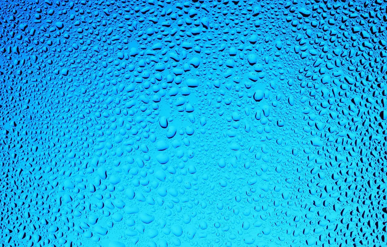 Фото обои Blue, Water, Wallpaper, Drops