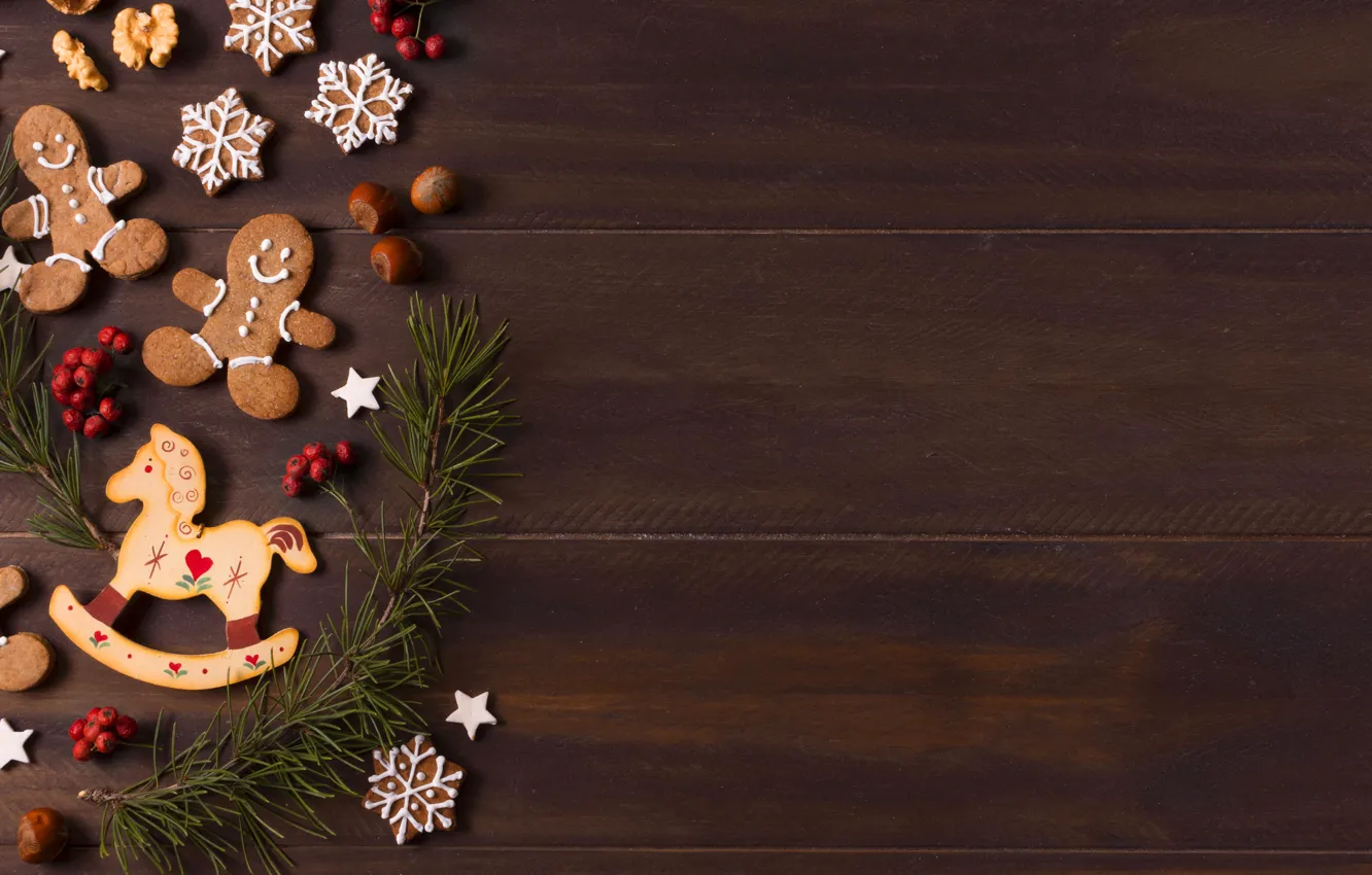 Фото обои печенье, Рождество, Новый год, christmas, new year, cookies, decoration, пряники