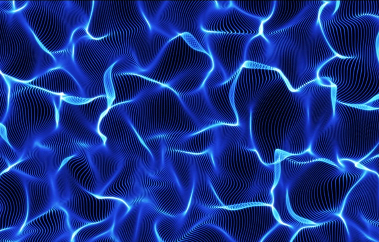 Фото обои фракталы, неон, синий цвет, neon, компьютерная графика, перелив, fractals, iridescence