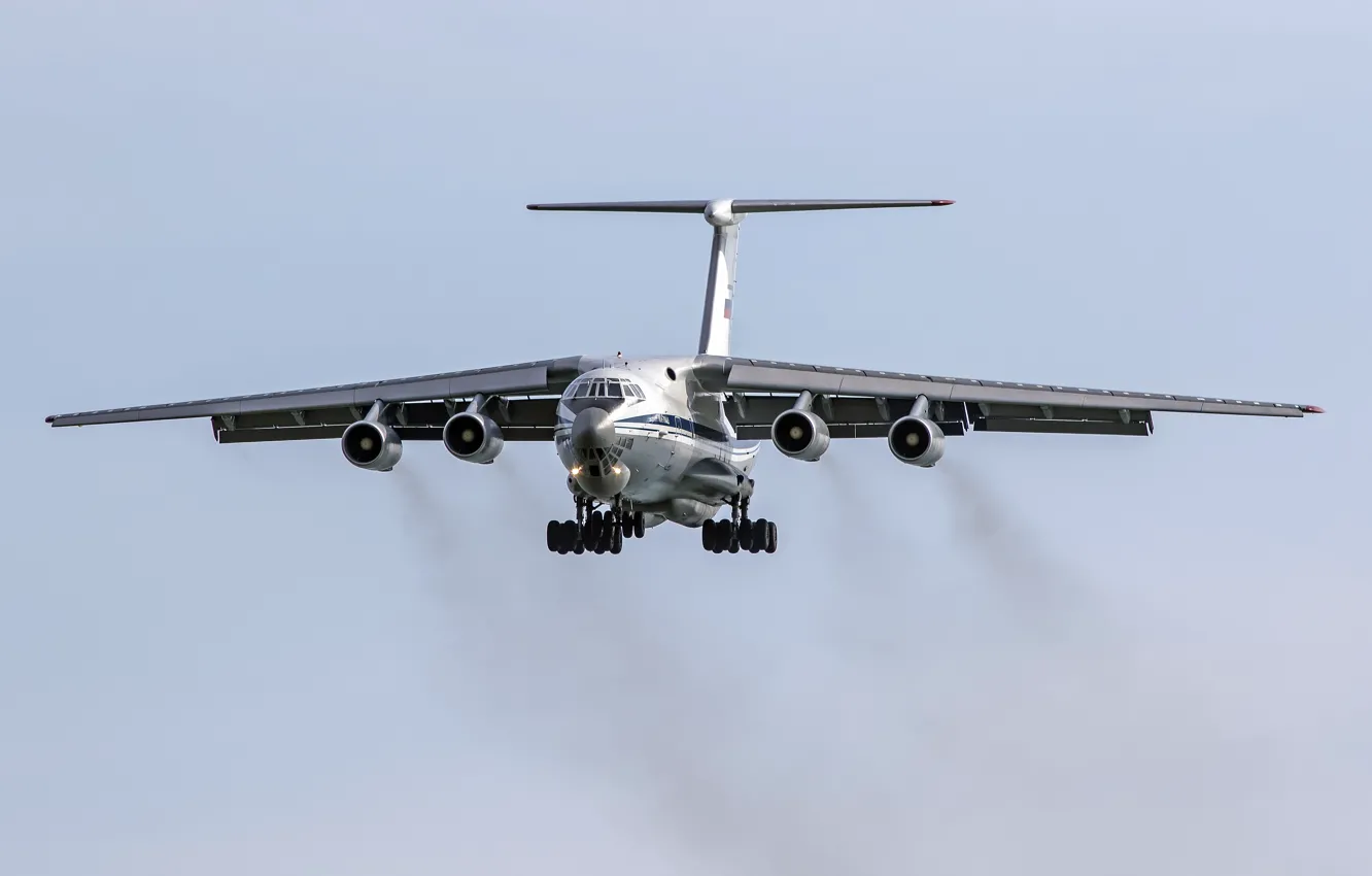 Фото обои самолёт, военно-транспортный, тяжёлый, IL-76MD