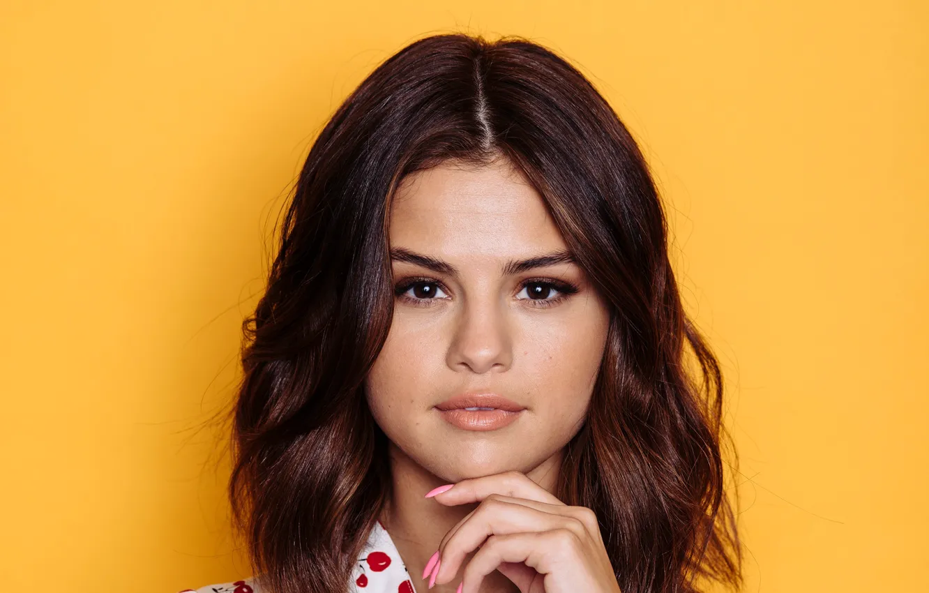Фото обои портрет, певица, знаменитость, Selena Gomez