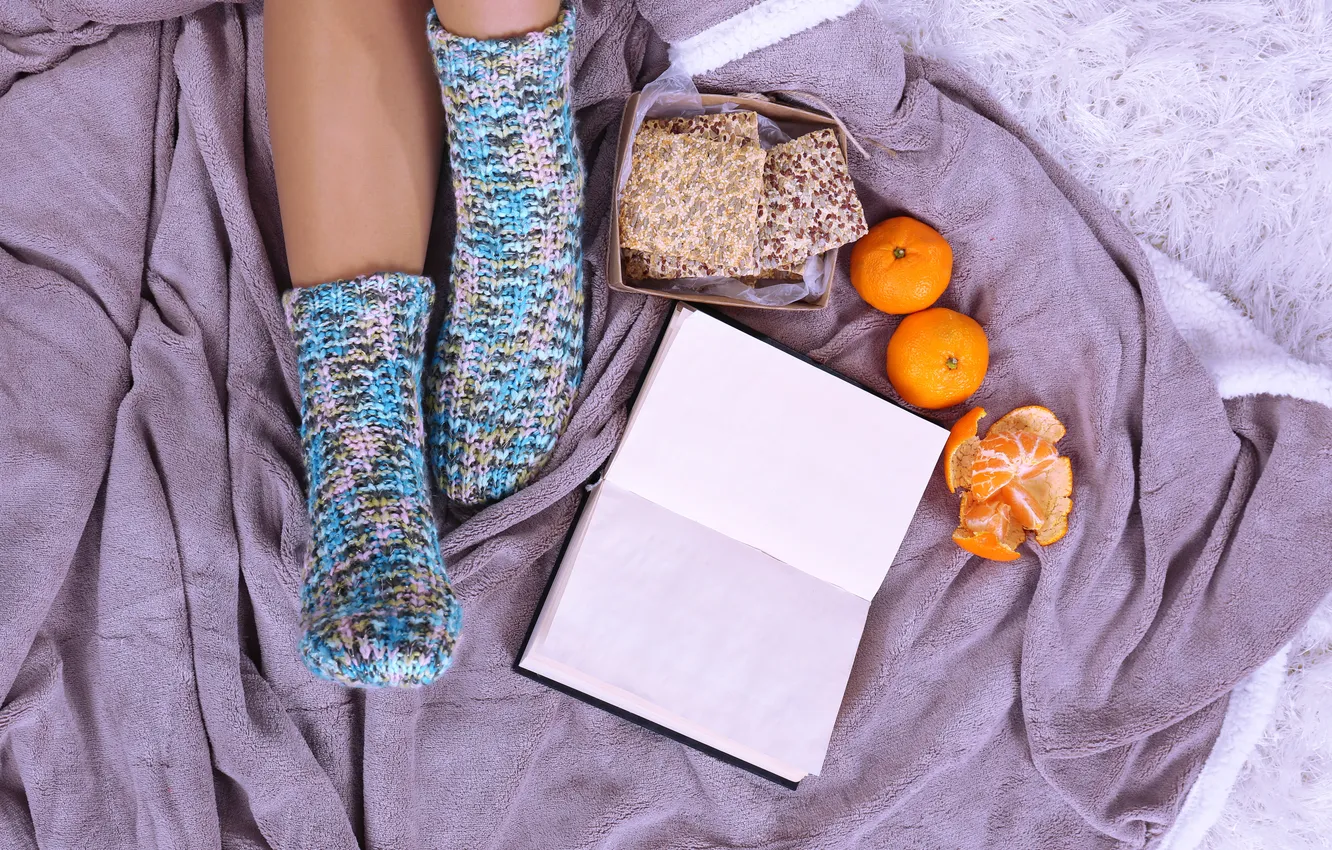 Фото обои ноги, Книга, relax, фрукты, woman