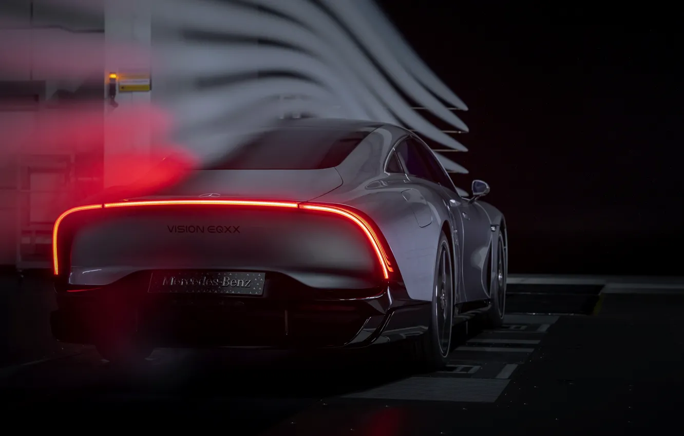 Фото обои купе, Mercedes-Benz, 2022, Vision EQXX Concept, выдвижной диффузор