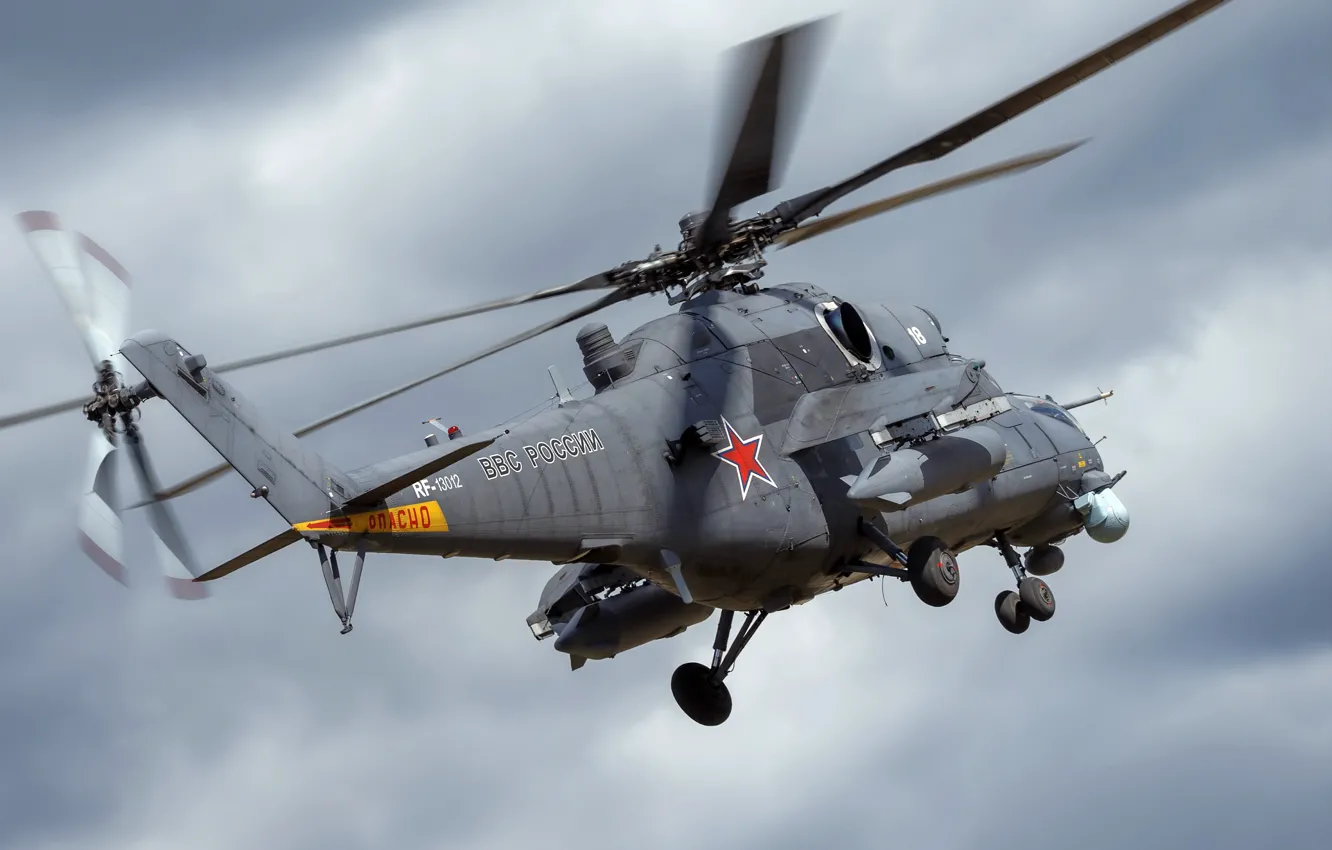 Фото обои оружие, вертолёт, Mi-35