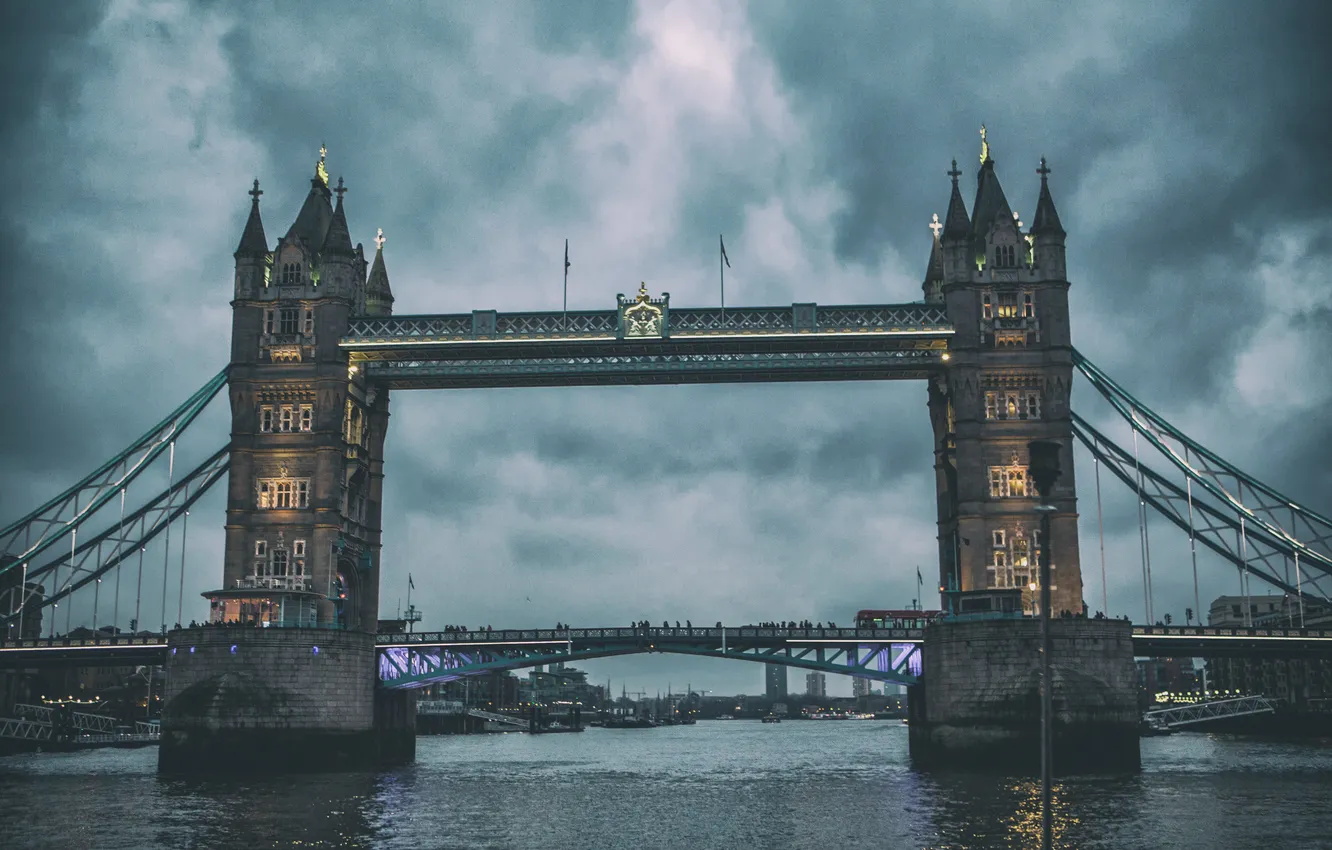 Фото обои мост, Лондон, Tower Bridge, London, Тауэр