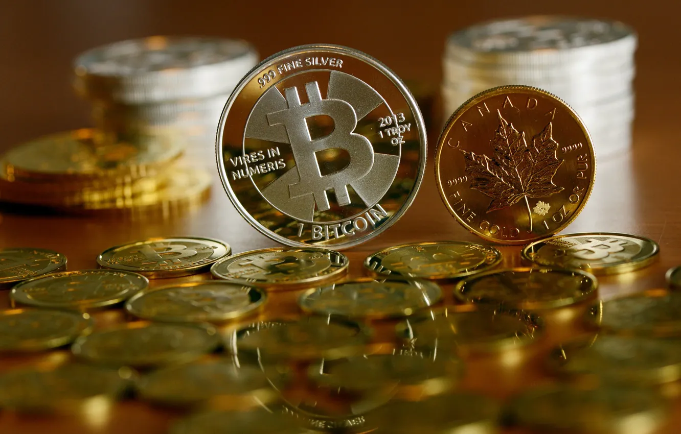 Фото обои лого, валюта, монета, money, currency, Bitcoin
