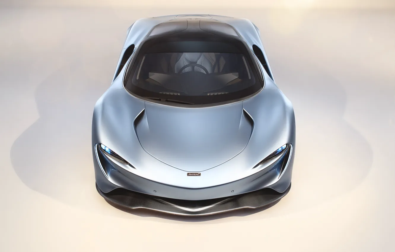 Фото обои McLaren, вид спереди, гиперкар, 2019, Speedtail