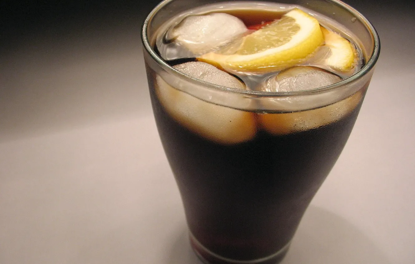 Фото обои стакан, лимон, лёд, glass, холодный, lemon, ice