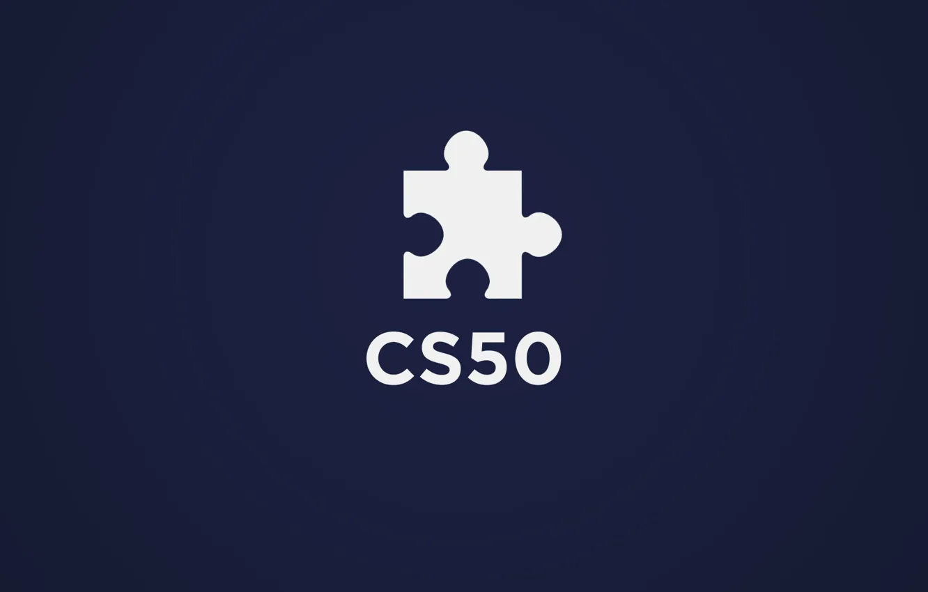 Фото обои logo, minimalism, computer, science, study, programing, CS50, harvard