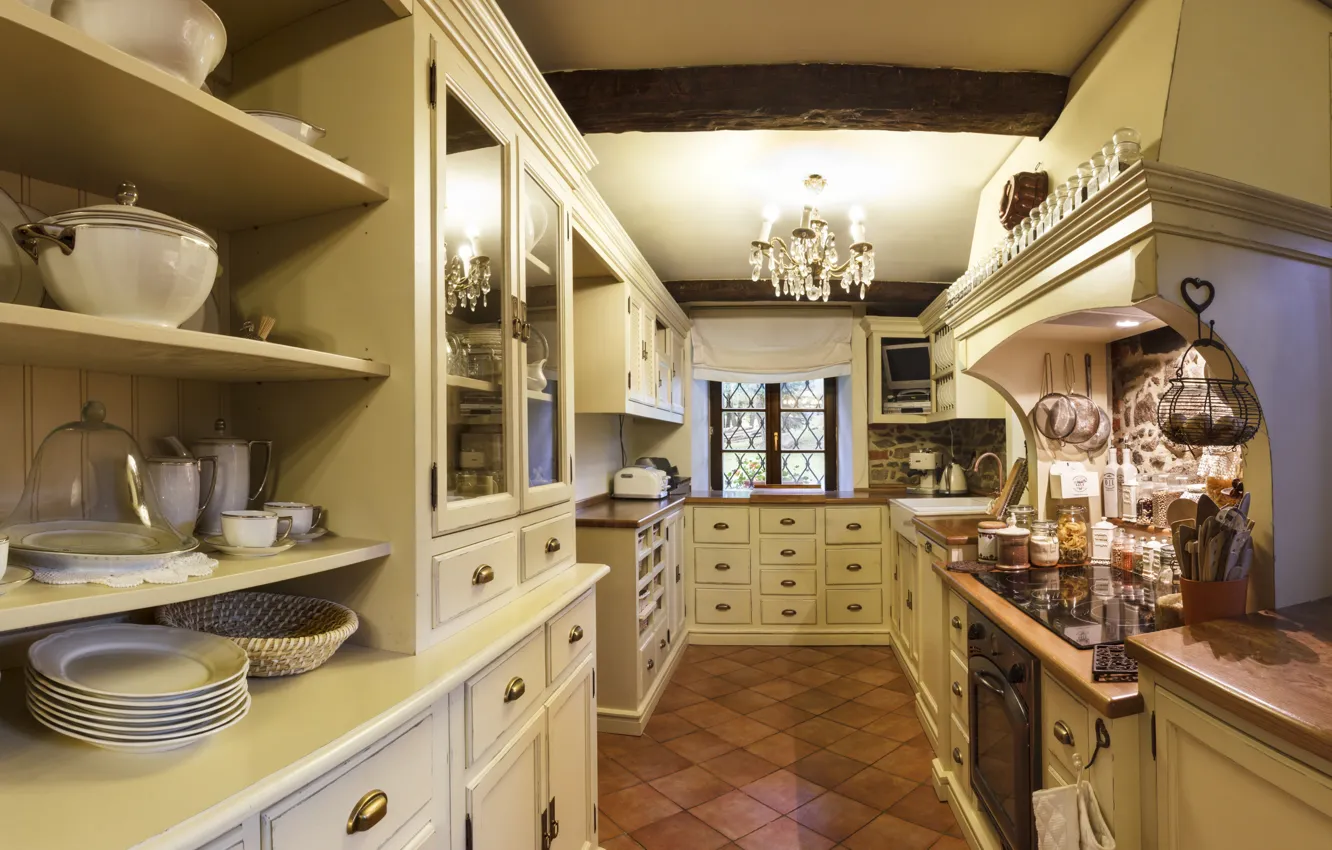 Фото обои interior, kitchen, design. house, Provans style