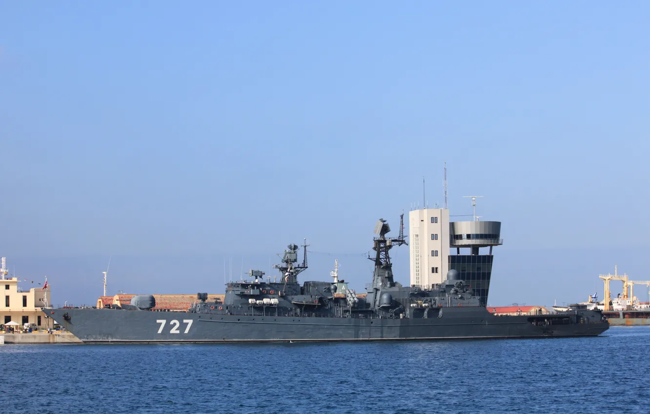 Фото обои корабль, Ярослав Мудрый, сторожевой, визит, порт Сеута