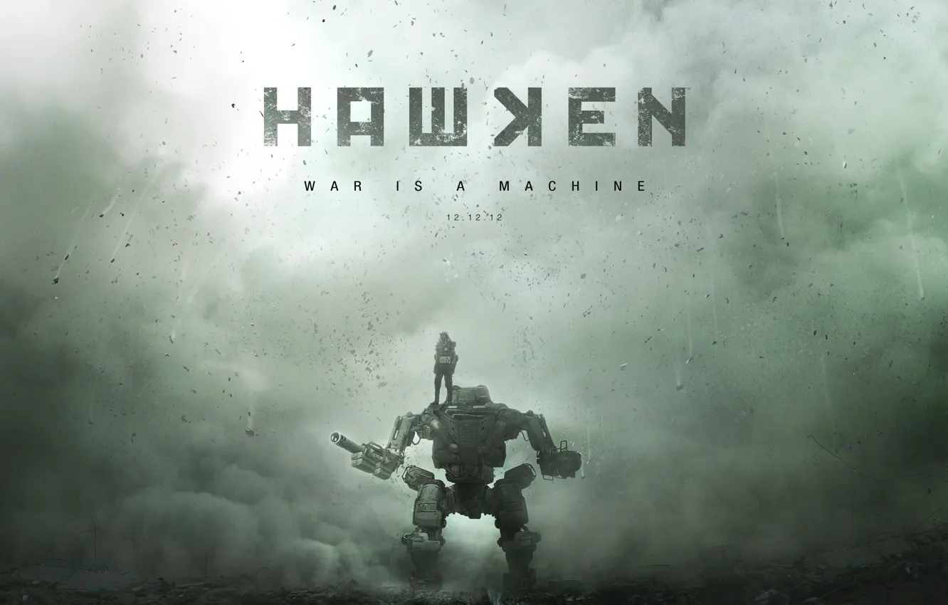 Фото обои человек, робот, мех, War Is A Machine, Adhesive Games, Hawken