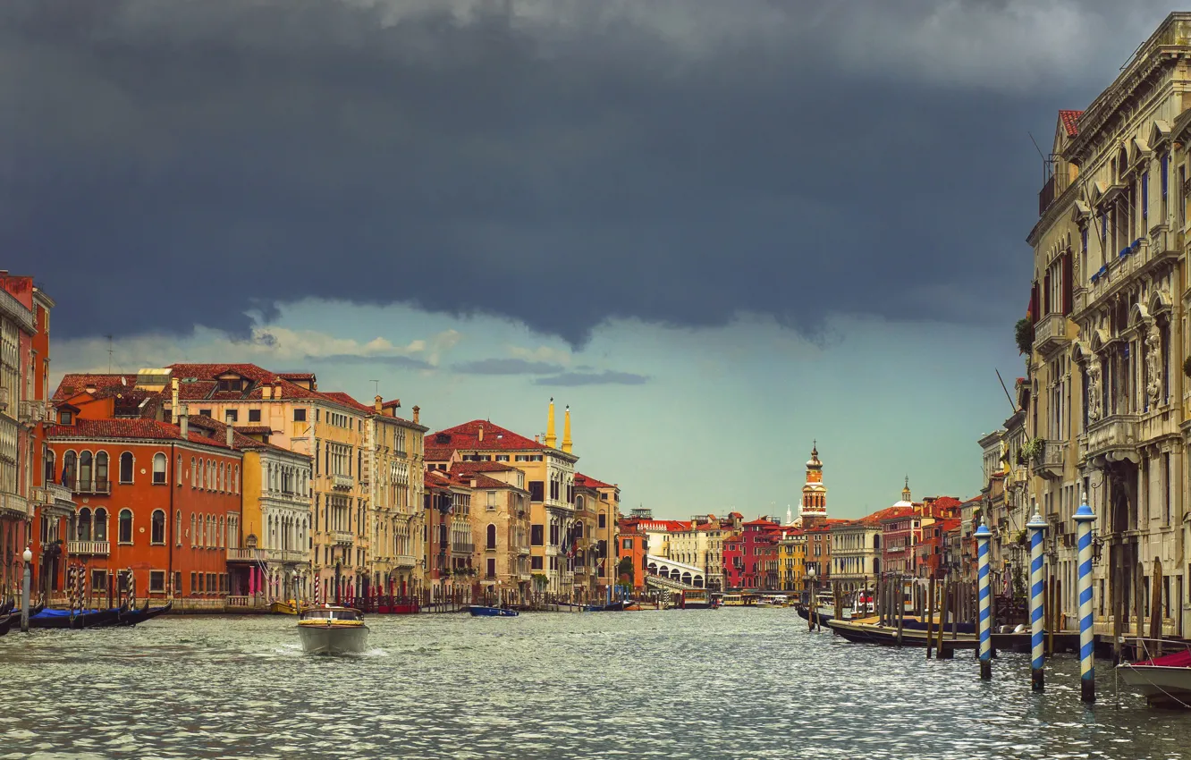 Фото обои Италия, Венеция, канал