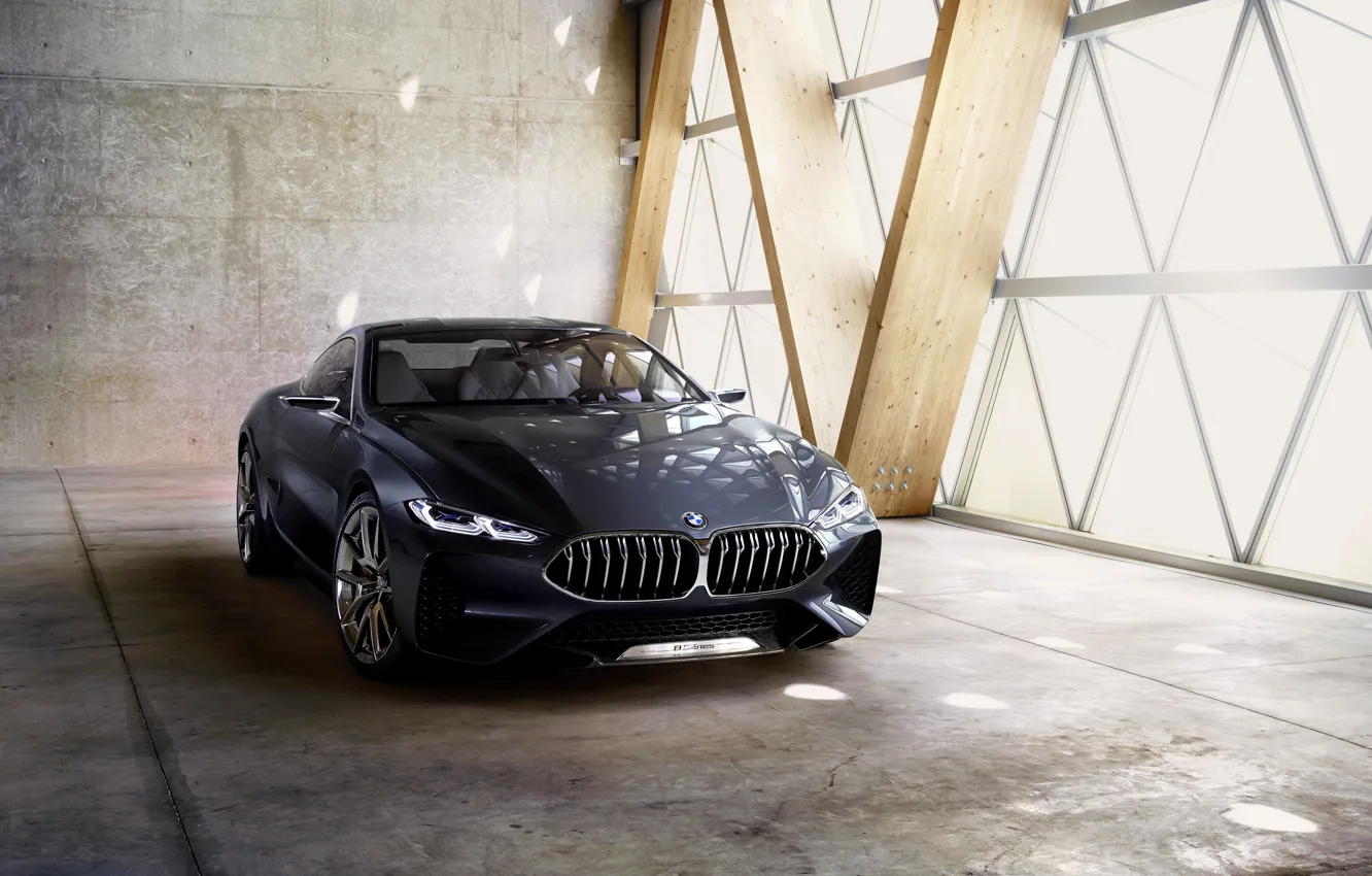 Фото обои Concept, купе, BMW, БМВ, концепт-кар, 2017, 8-series, 8 серия