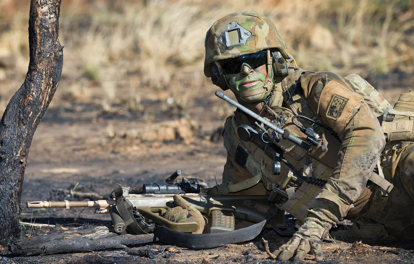 Фото обои оружие, армия, солдат, Australian Army