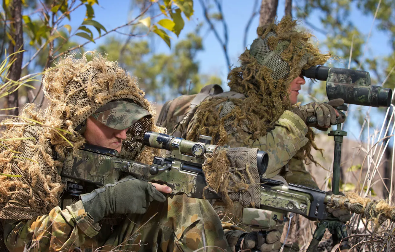 Фото обои солдат, снайпер, Australian Army