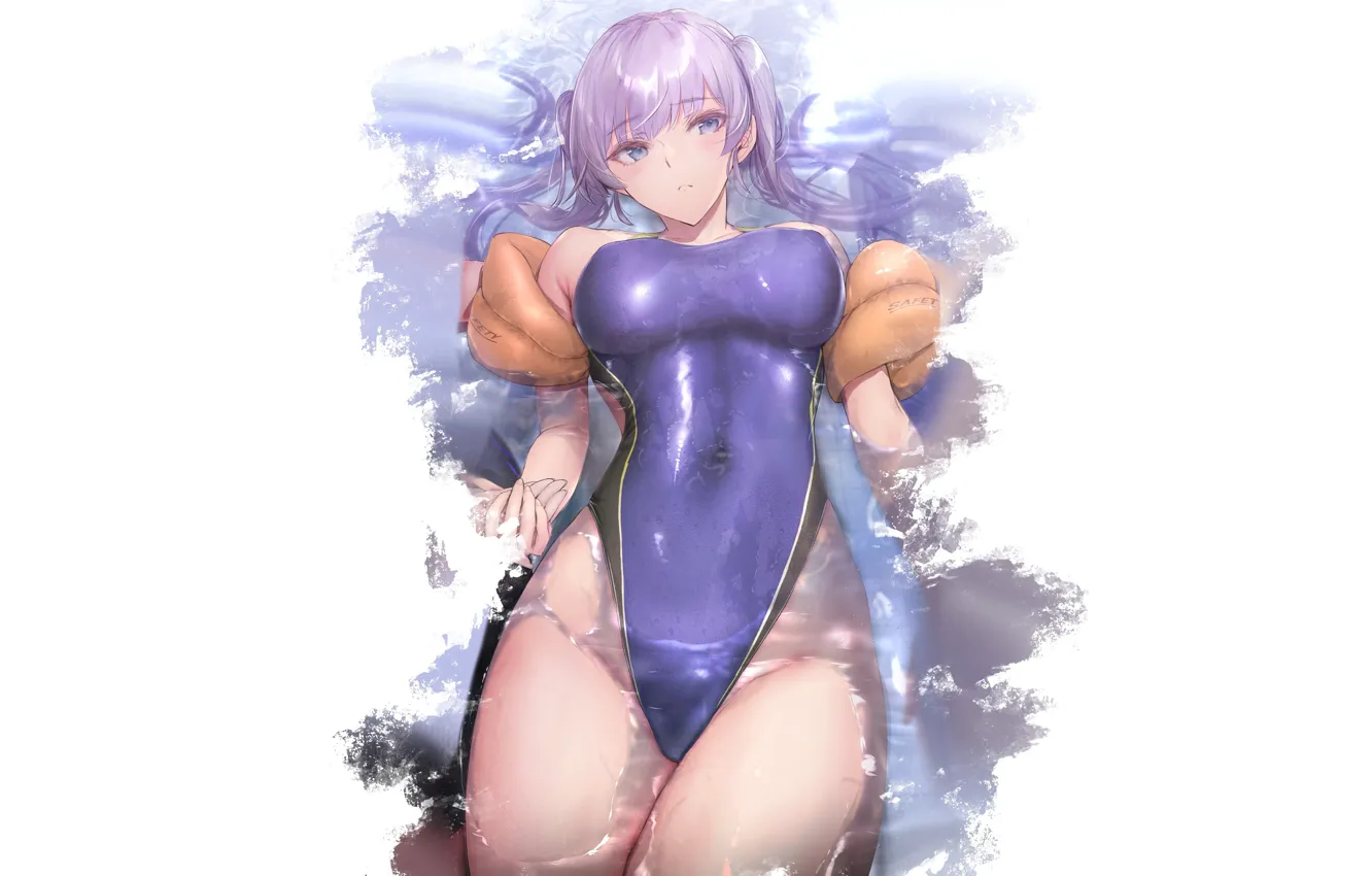 Фото обои kawaii, girl, hot, sexy, boobs, anime, water, figure