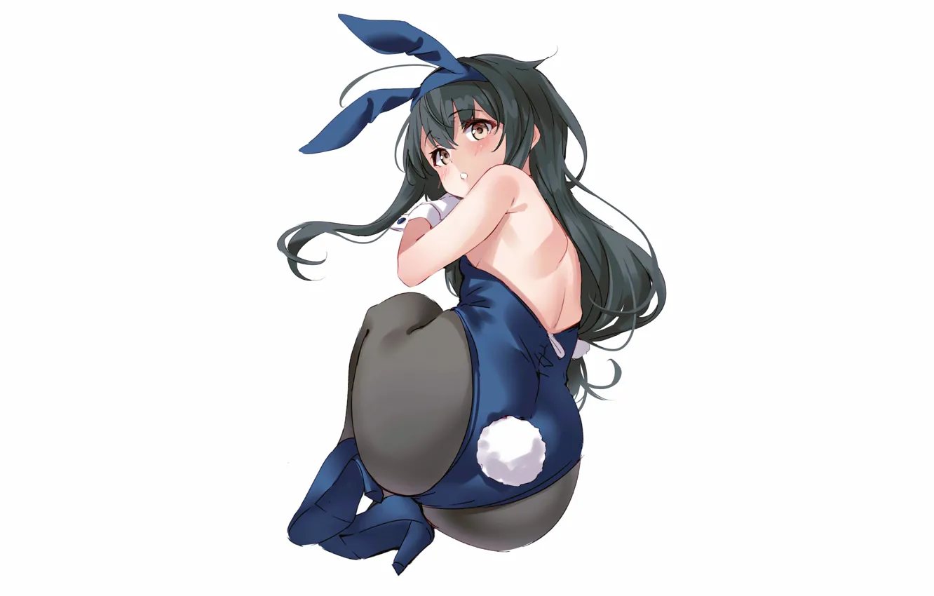 Фото обои girl, sexy, ass, long hair, anime, beautiful, pretty, butt