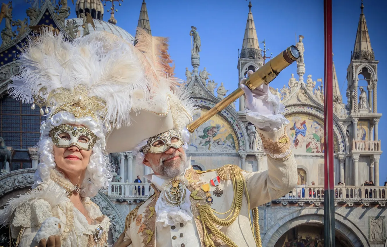 Фото обои маска, Италия, Венеция, карнавал