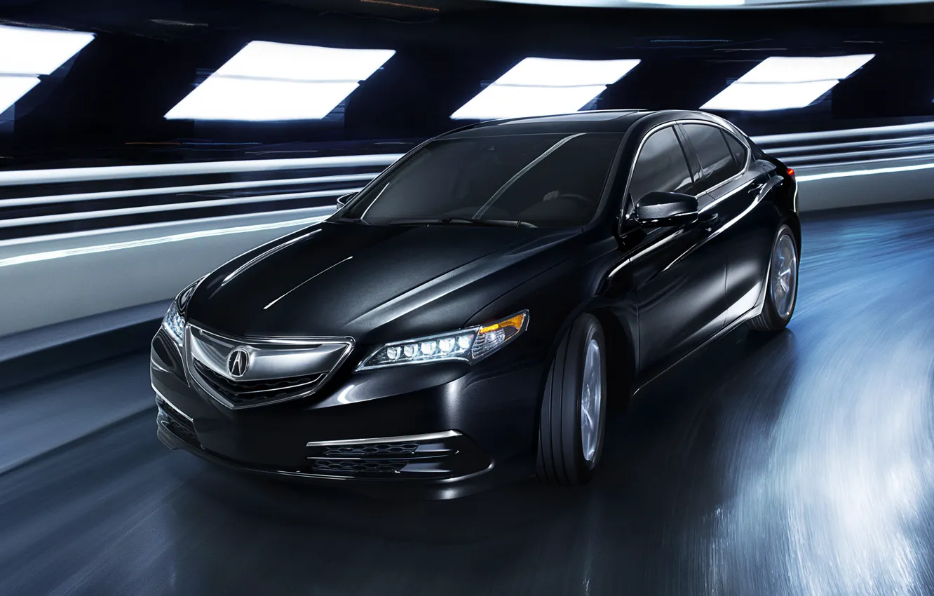 Фото обои движение, рисунок, парковка, Acura, tlx, 2.4