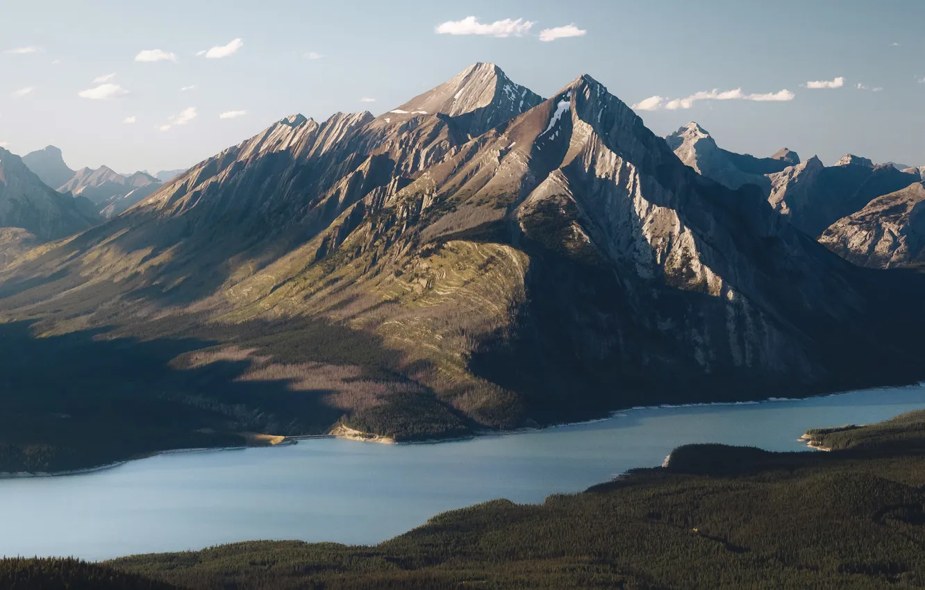 Фото обои Alberta, Canada, river, photography, landscape, nature, water, mountains
