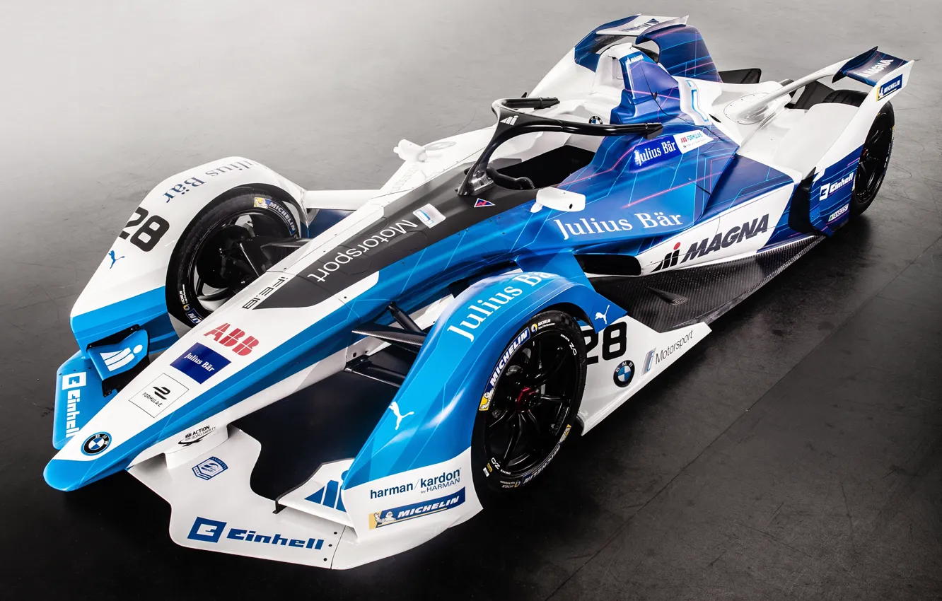 Фото обои 2018, Formula E, Electric Race Car, BMW iFE.18