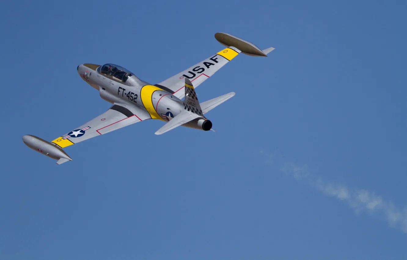Фото обои самолет, Canadair, тренировочный, CT-133, Silver Star