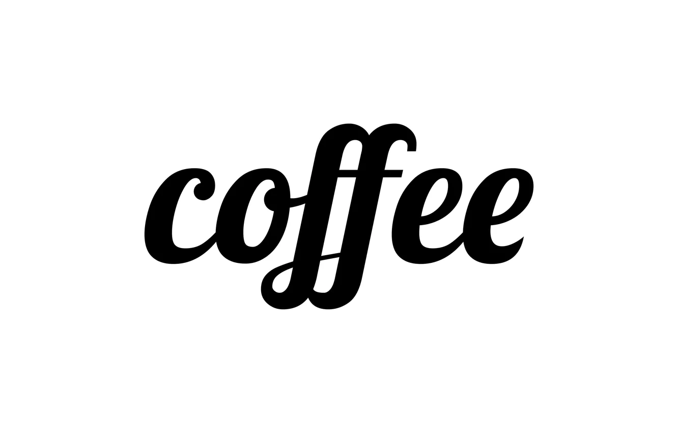 Фото обои буквы, кофе, слово, coffee
