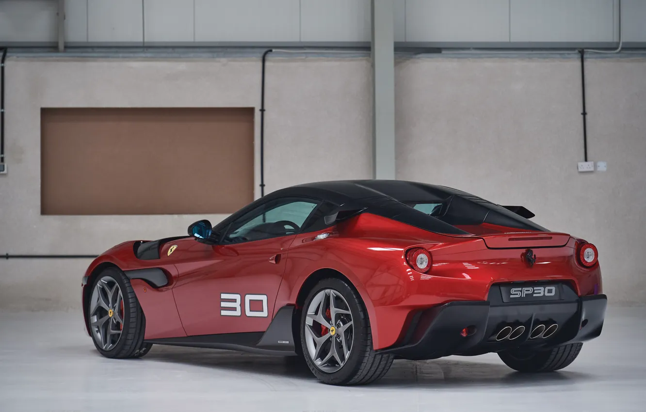 Фото обои Ferrari, rear view, SP30, Ferrari SP30