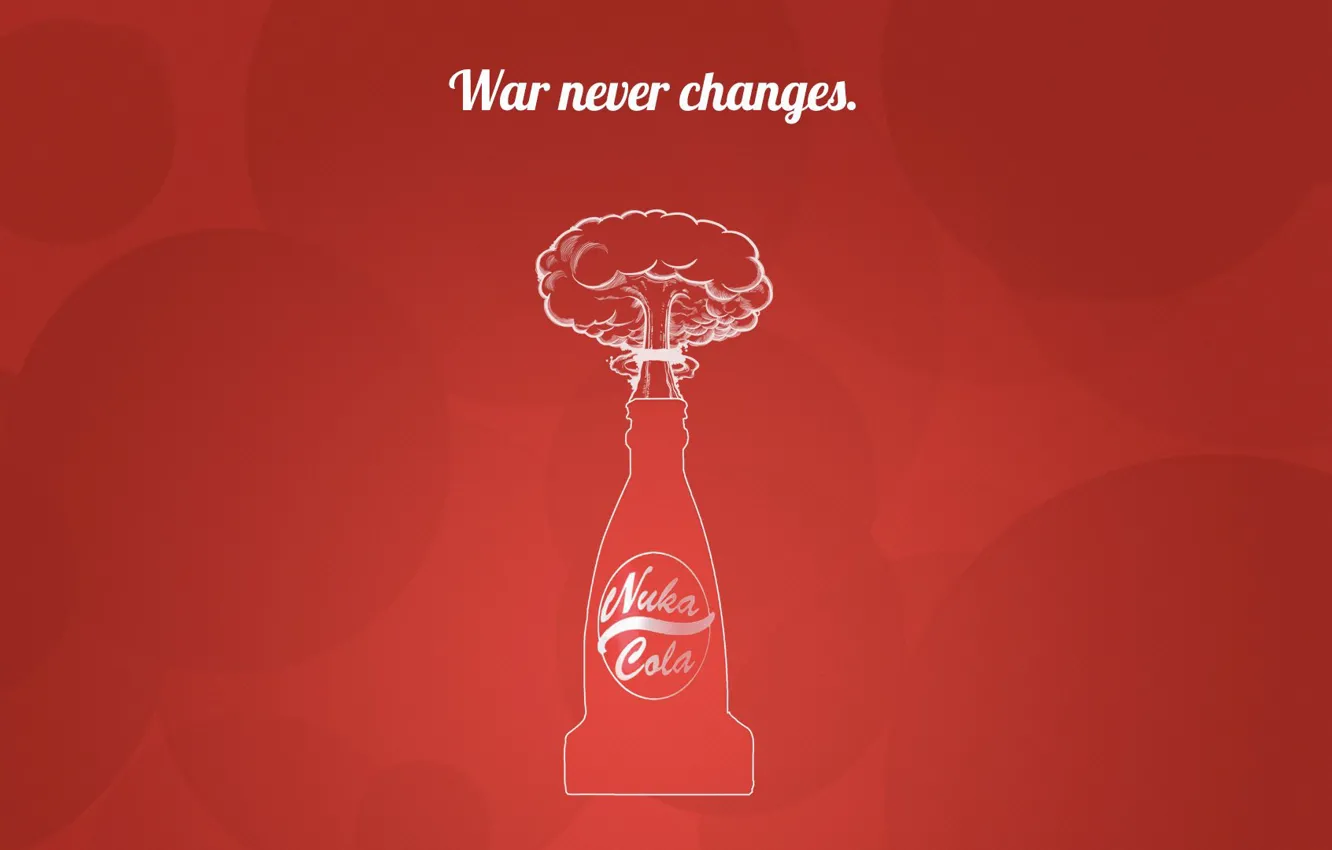 Фото обои Fallout, Art, Nuka Cola, Cola, Nuka-Cola, War never changes
