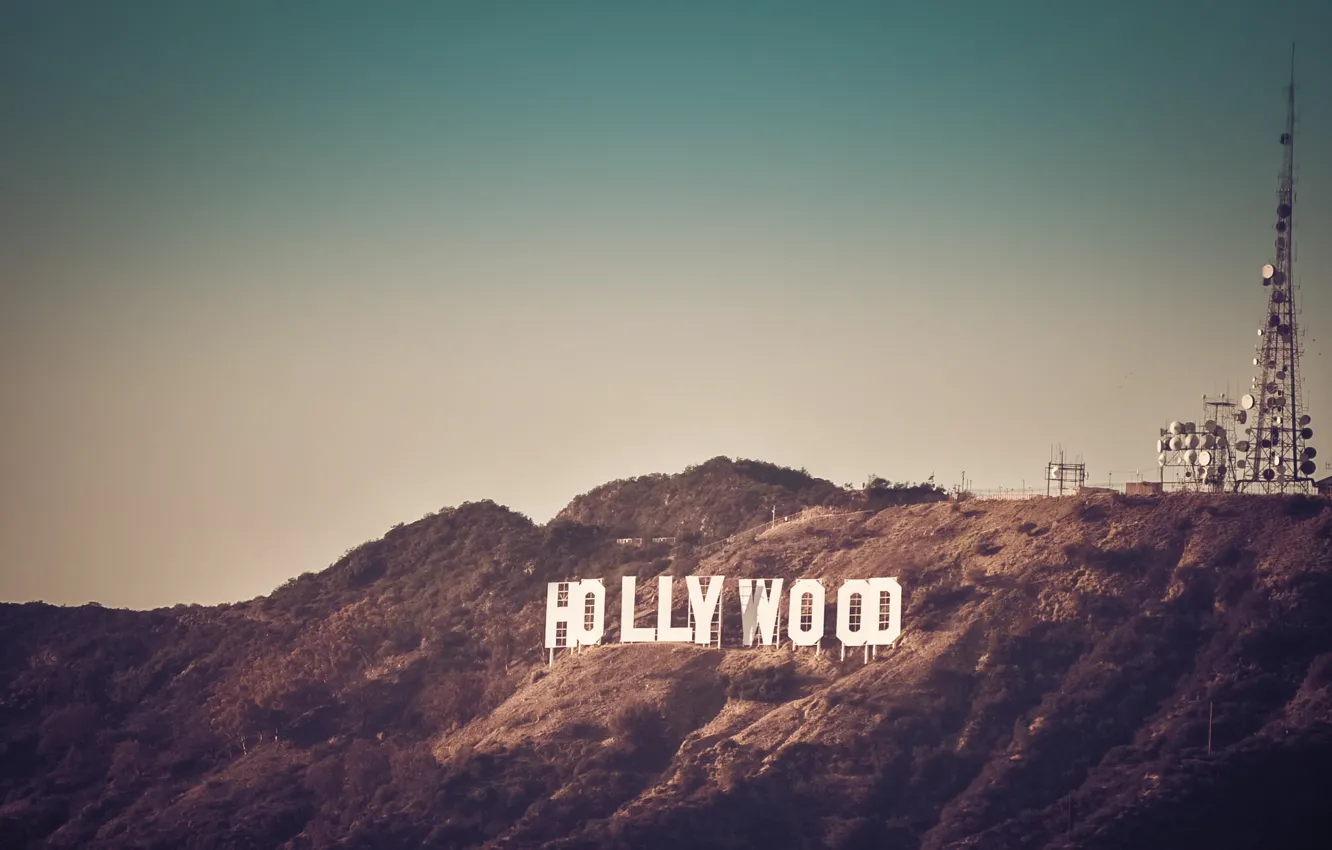 Фото обои Калифорния, сша, Лос-Анджелес, Los Angeles, California, united states, Знак Голливуда, Hollywood sign