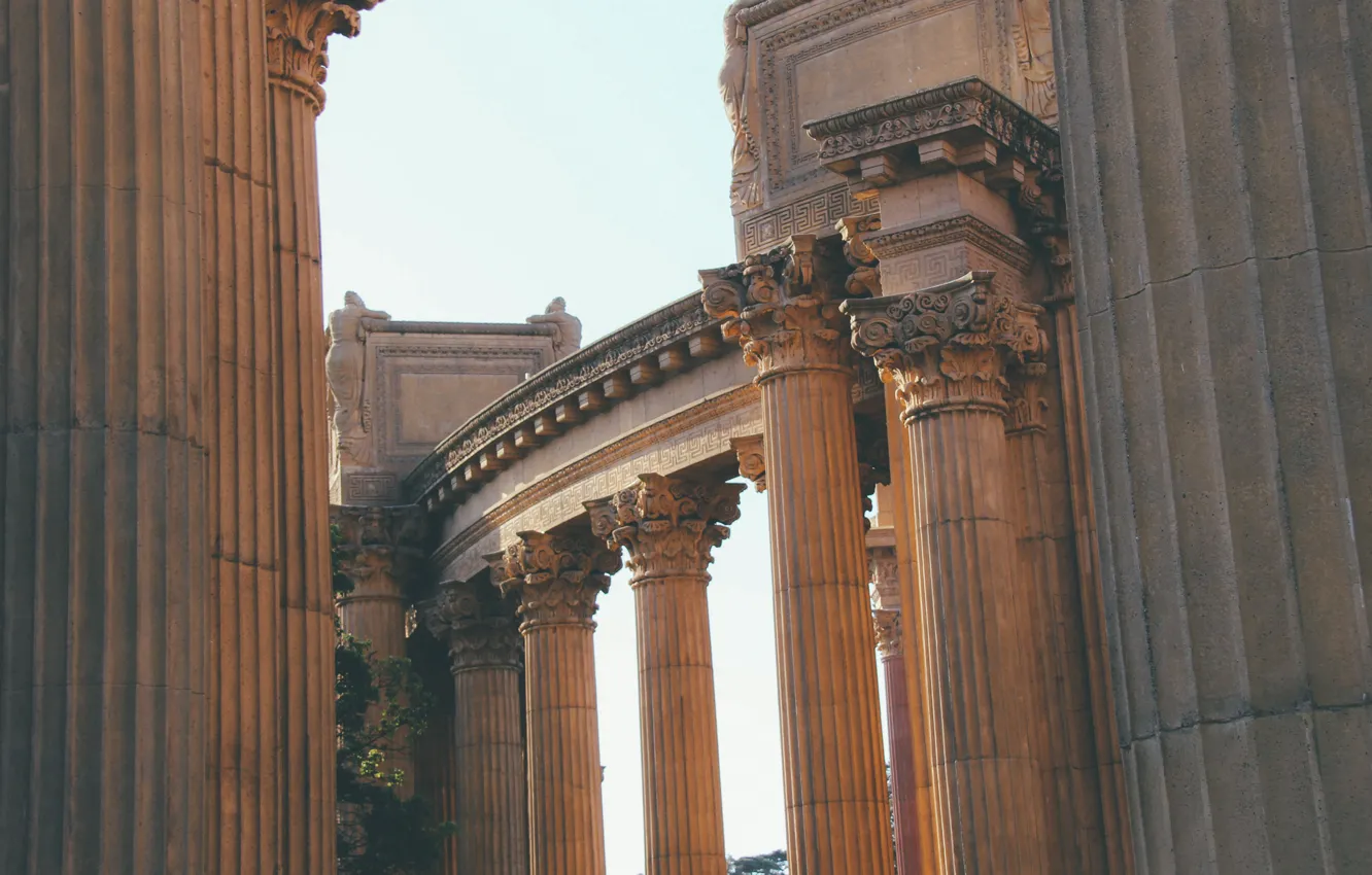 Фото обои колонны, архитектура, постройка