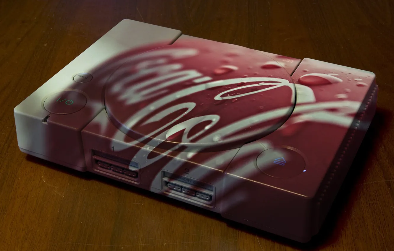 Фото обои logo, game, design, Playstation, fun, brand, Coca Cola, video game