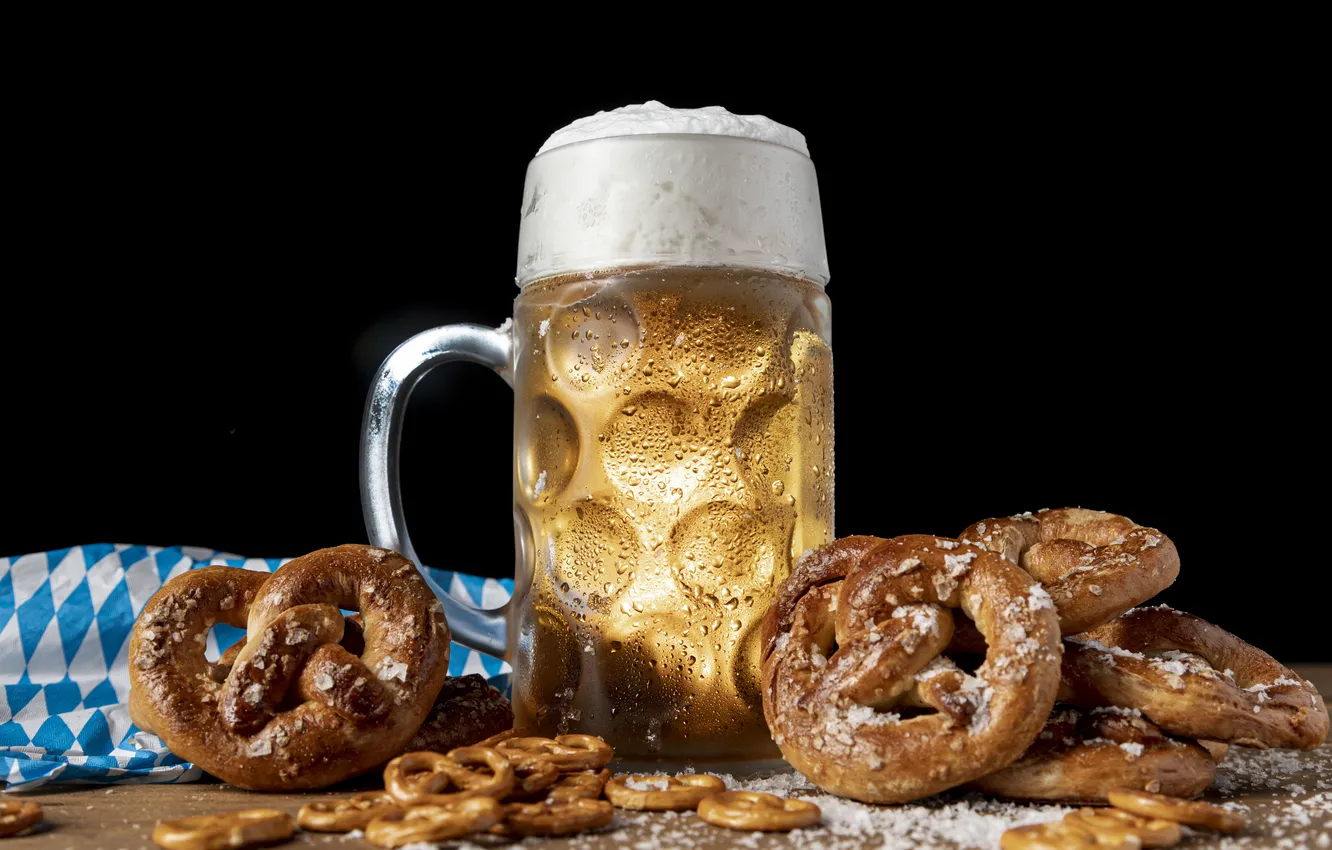 Фото обои table, festival, tasty, snacks, bavarian