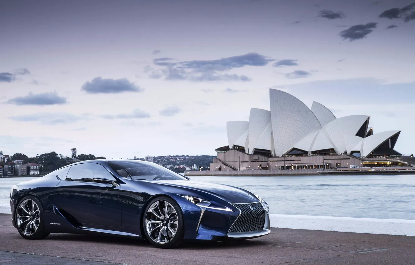 Фото обои небо, синий, concept, сидней, lexus, blue, лексус, LF-LC