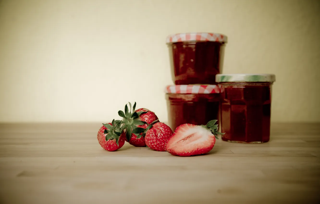 Фото обои клубника, ягода, photographer, джем, варенье, markus spiske