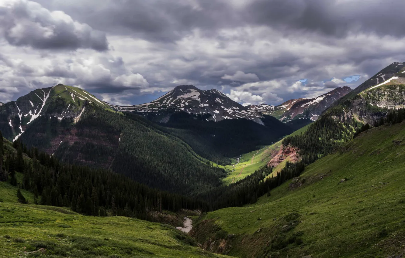 Фото обои горы, вершины, Колорадо