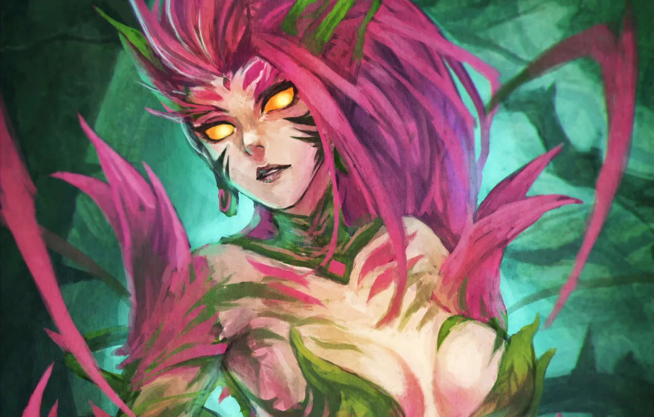 Фото обои девушка, art, League of Legends, Zyra, Rise o