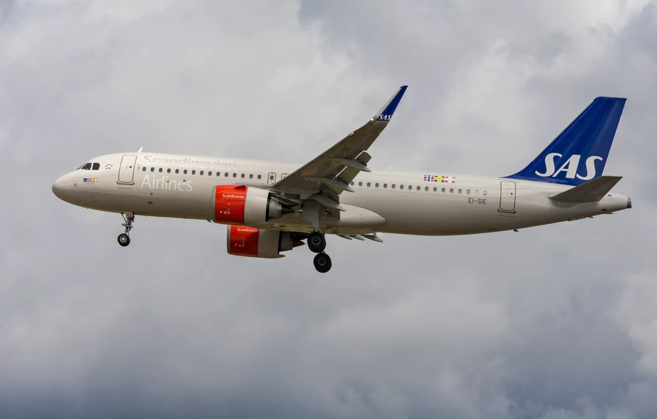 Фото обои Airbus, A320-200N, Scandinavian Ireland