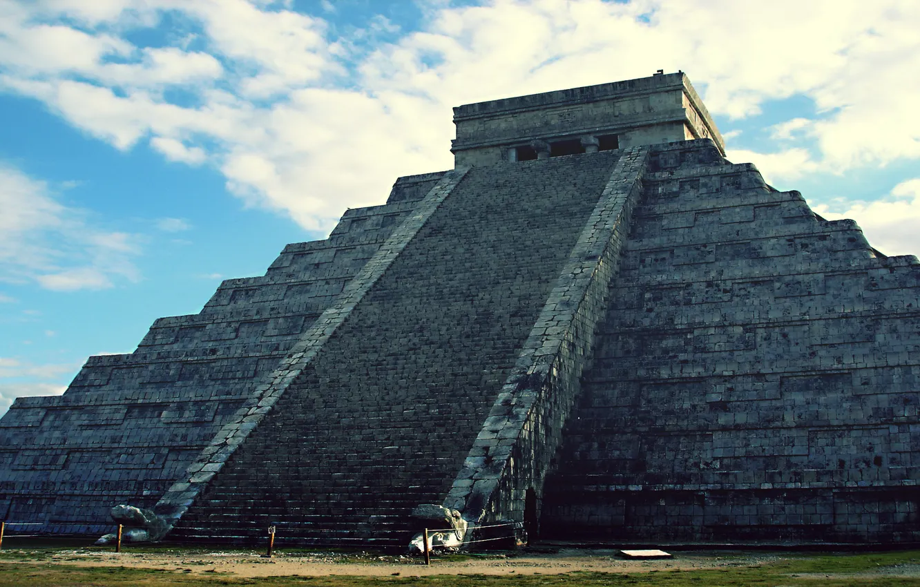 Фото обои майя, пирамида, мексика, Chichen Itza