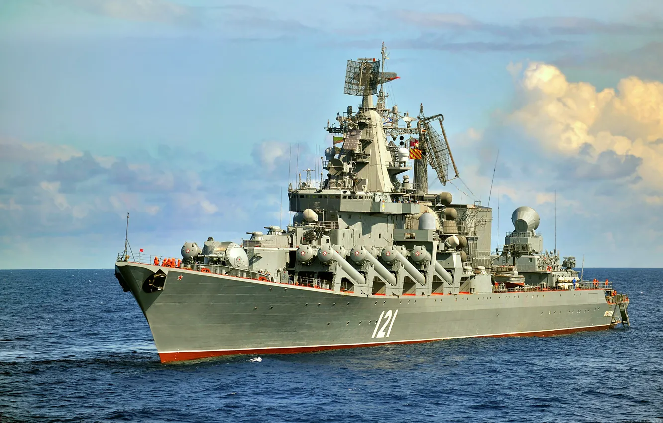 Фото обои Москва, крейсер, ракетный